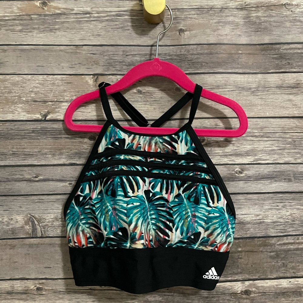 Adidas Swim Top Palm Leaves
